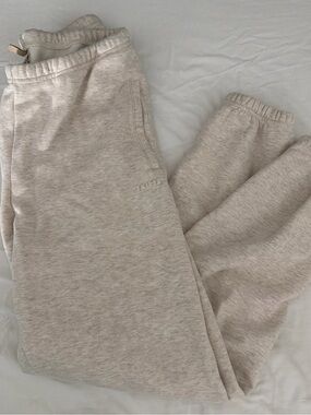Skims Cozy Fleece Jogger Pants - Cream